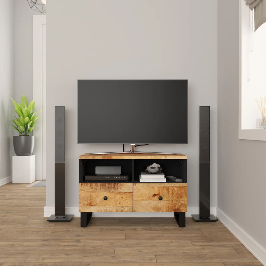 Tv Cabinet 70X33X46Cm Solid Wood Reclaimed