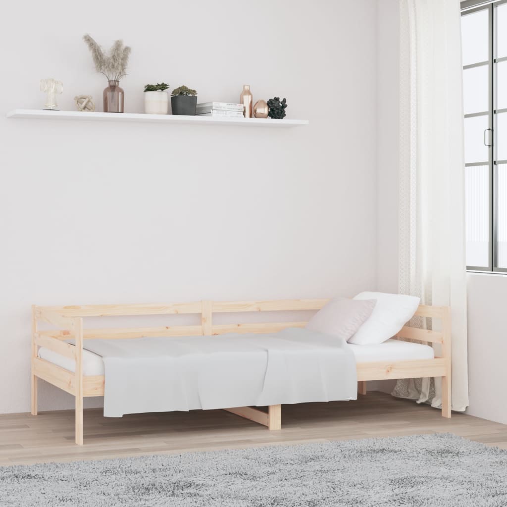 Day Bed Without Mattress Solid Wood Pine 90X200Cm
