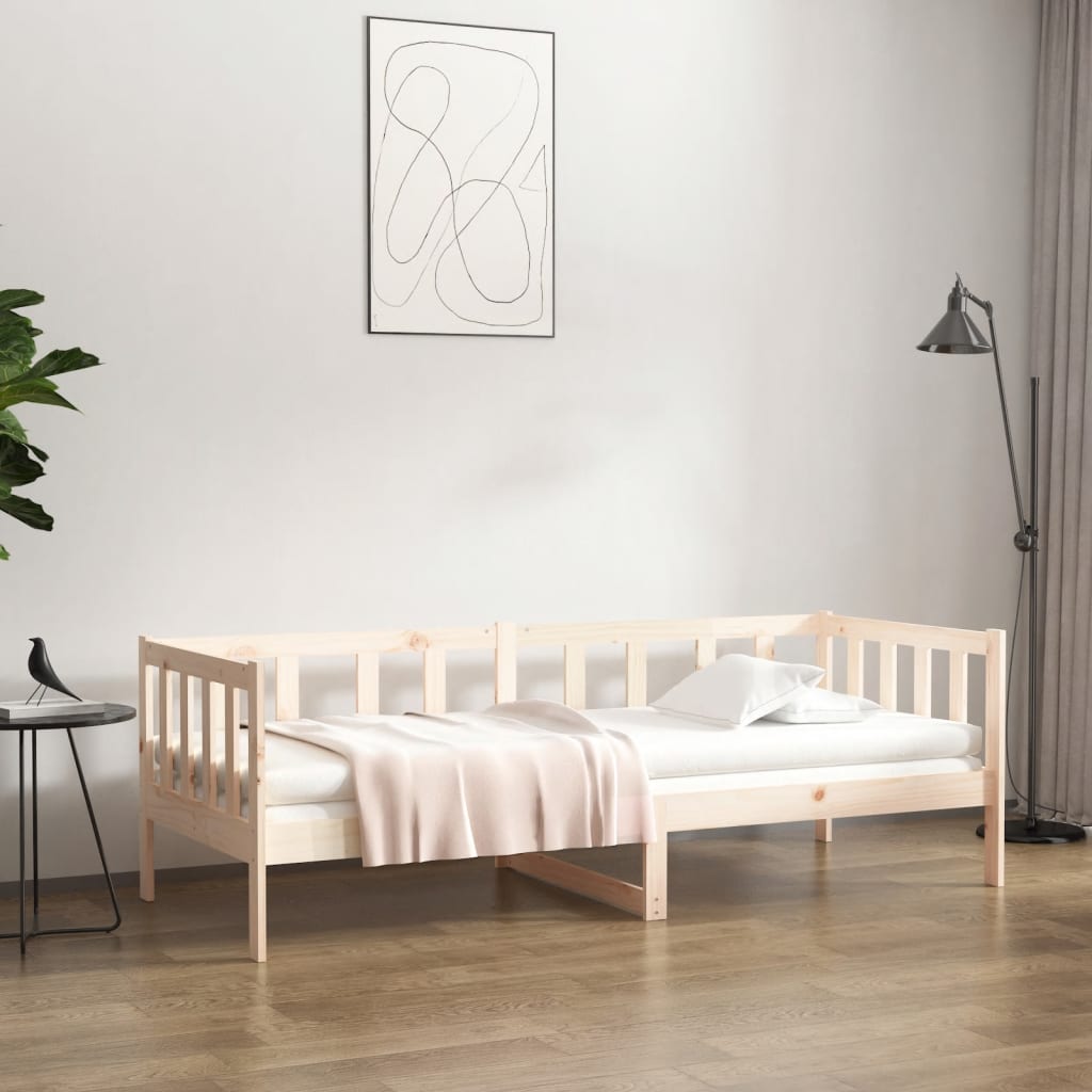 Day Bed Without Mattress Solid Wood Pine 90X200Cm