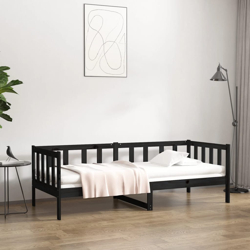 Day Bed Without Mattress Solid Wood Pine 90X200Cm