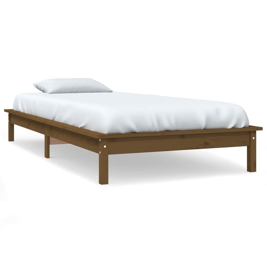 820534 Bed Frame Without Mattress Solid Wood
