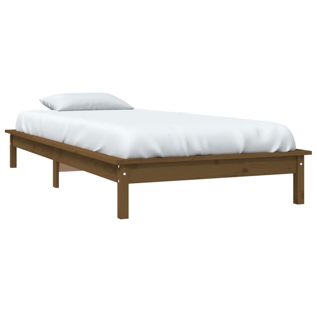 820534 Bed Frame Without Mattress Solid Wood