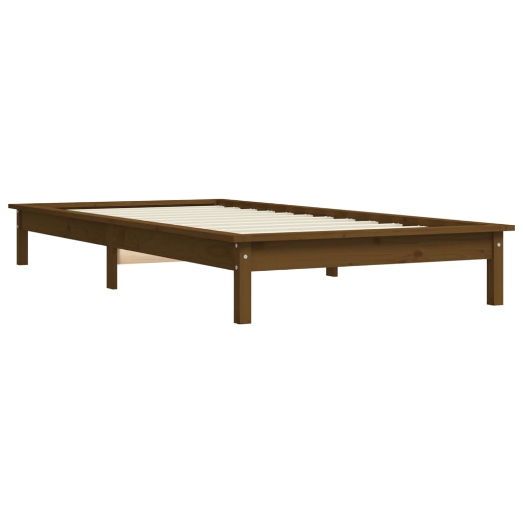 820534 Bed Frame Without Mattress Solid Wood