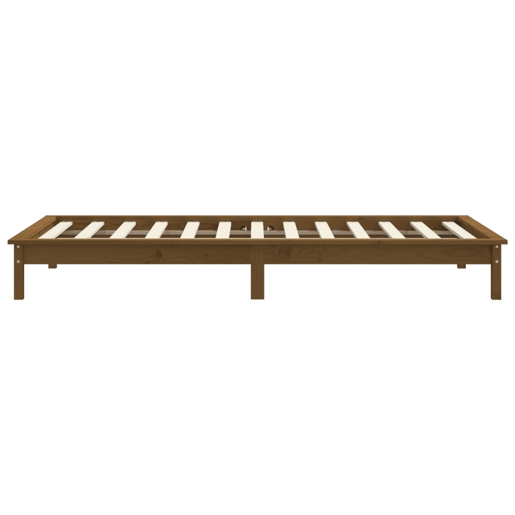 820534 Bed Frame Without Mattress Solid Wood