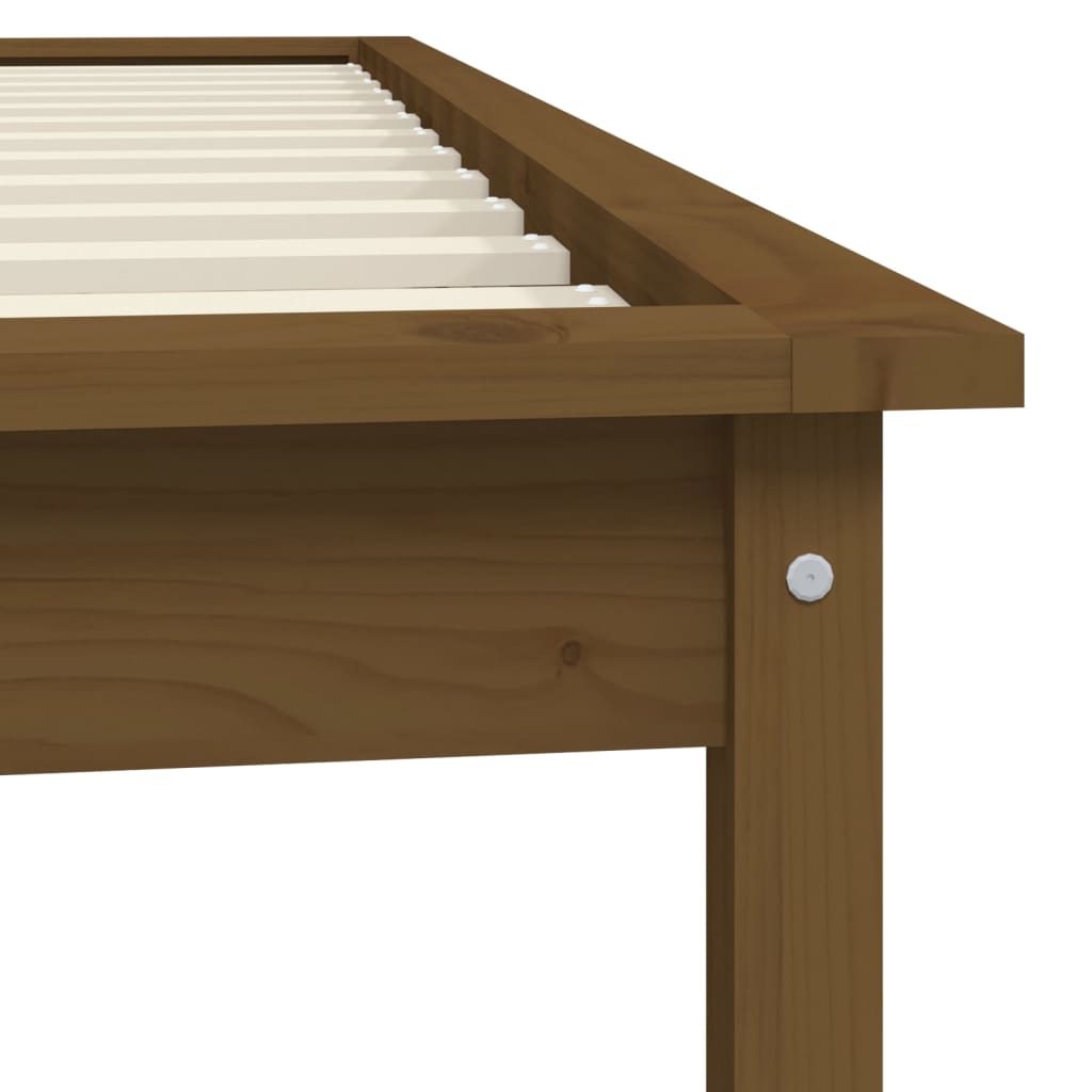 820534 Bed Frame Without Mattress Solid Wood