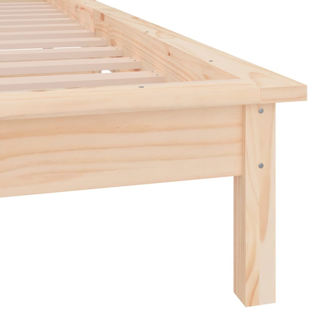 Led Bed Frame Without Mattress Solid Wood