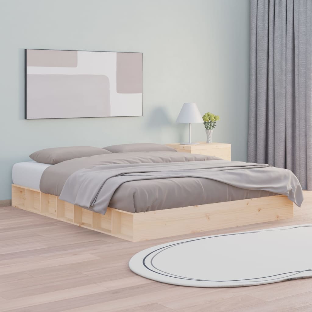 Bed Frame Without Mattress Single Single Solid Wood