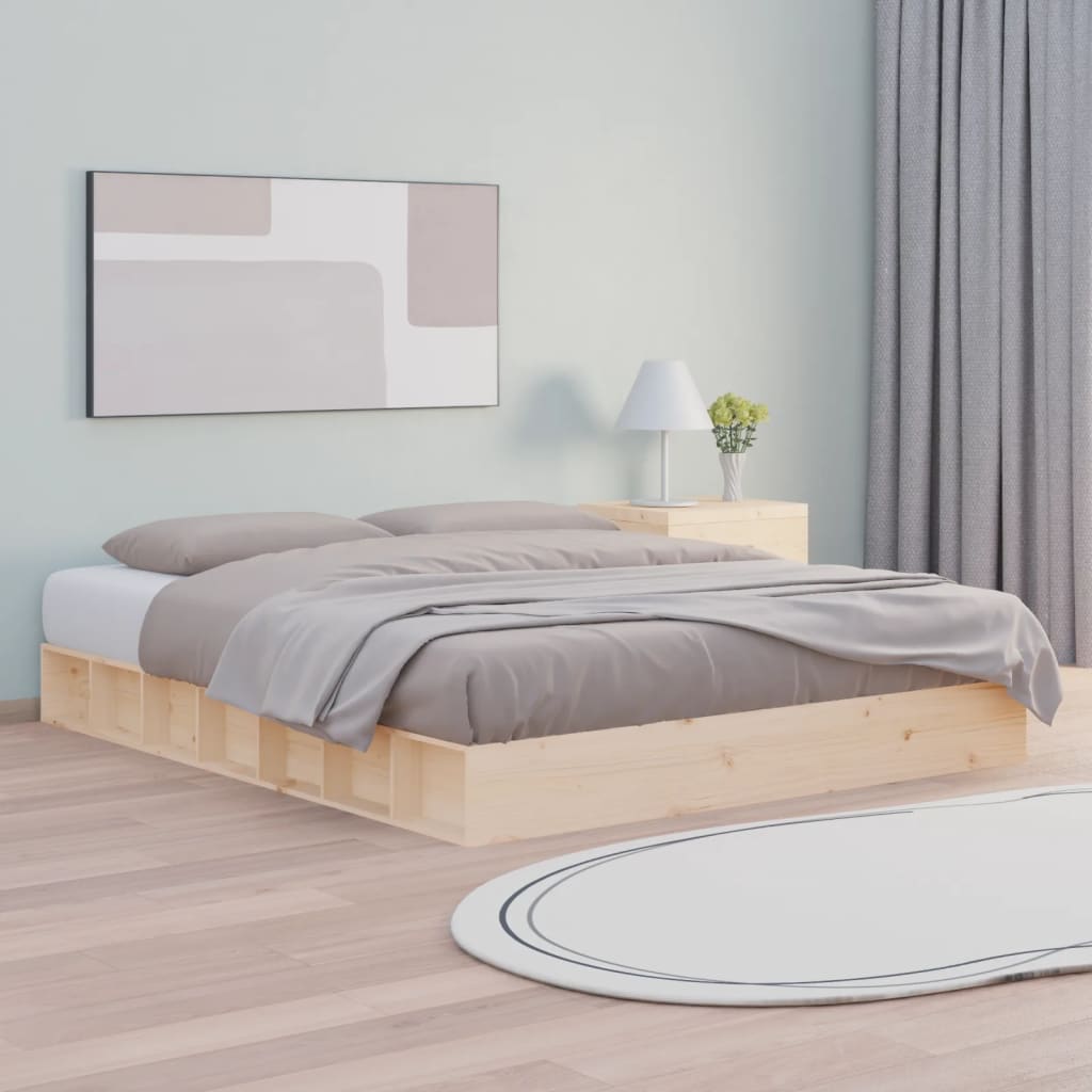 Bed Frame Without Mattress Single Single Solid Wood