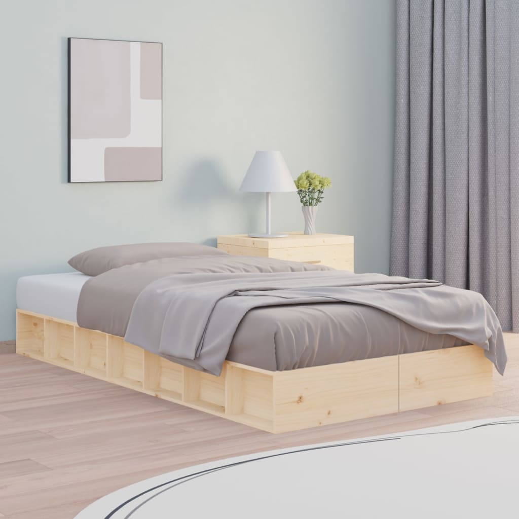 Bed Frame Without Mattress Single Single Solid Wood