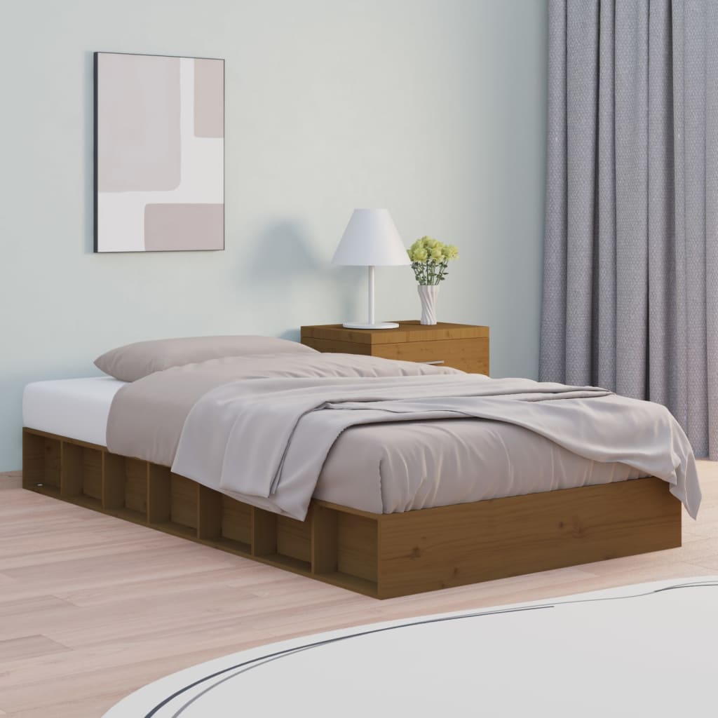 Bed Frame Without Mattress Single Single Solid Wood