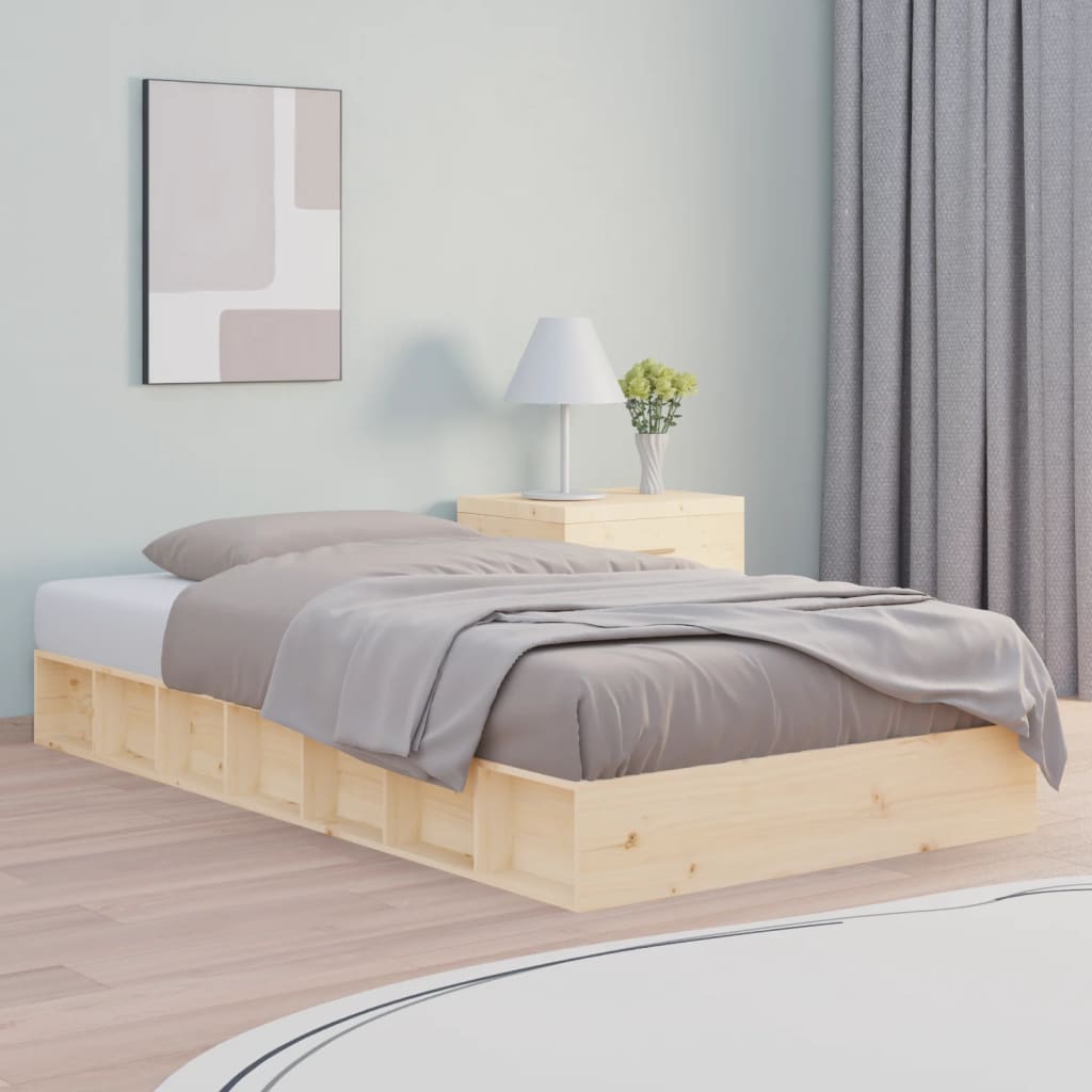 Bed Frame Without Mattress Single Single Solid Wood