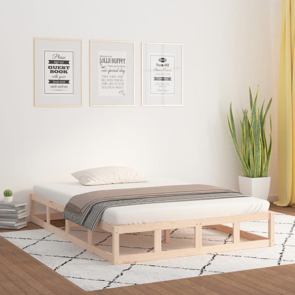 Bed Frame Without Mattress Solid Wood