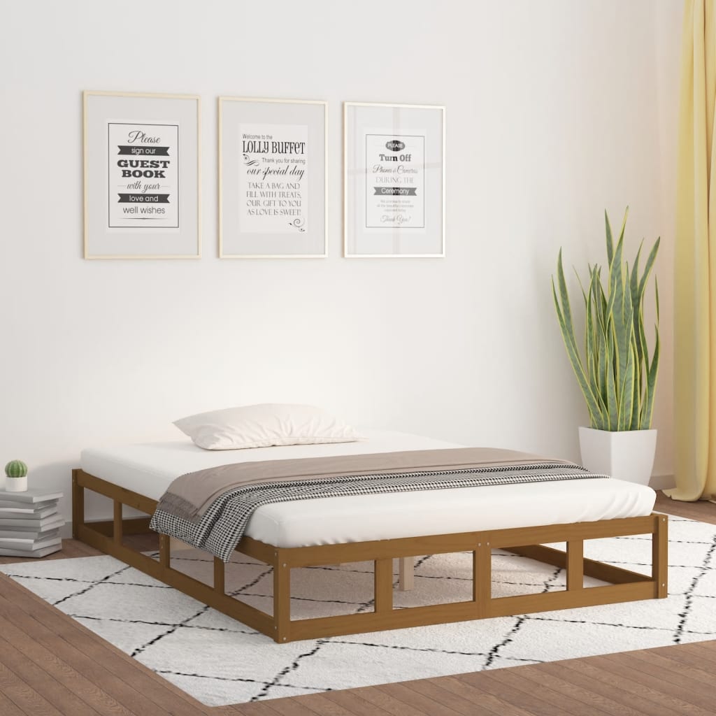 Bed Frame Without Mattress Solid Wood