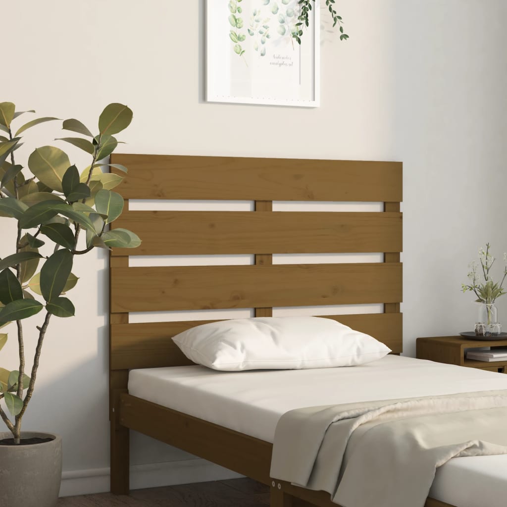Headboard 100X3X80 Cm Solid Wood Pine