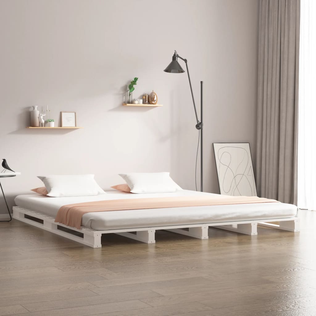 Pallet Bed Without Mattress Super King Size Solid Wood