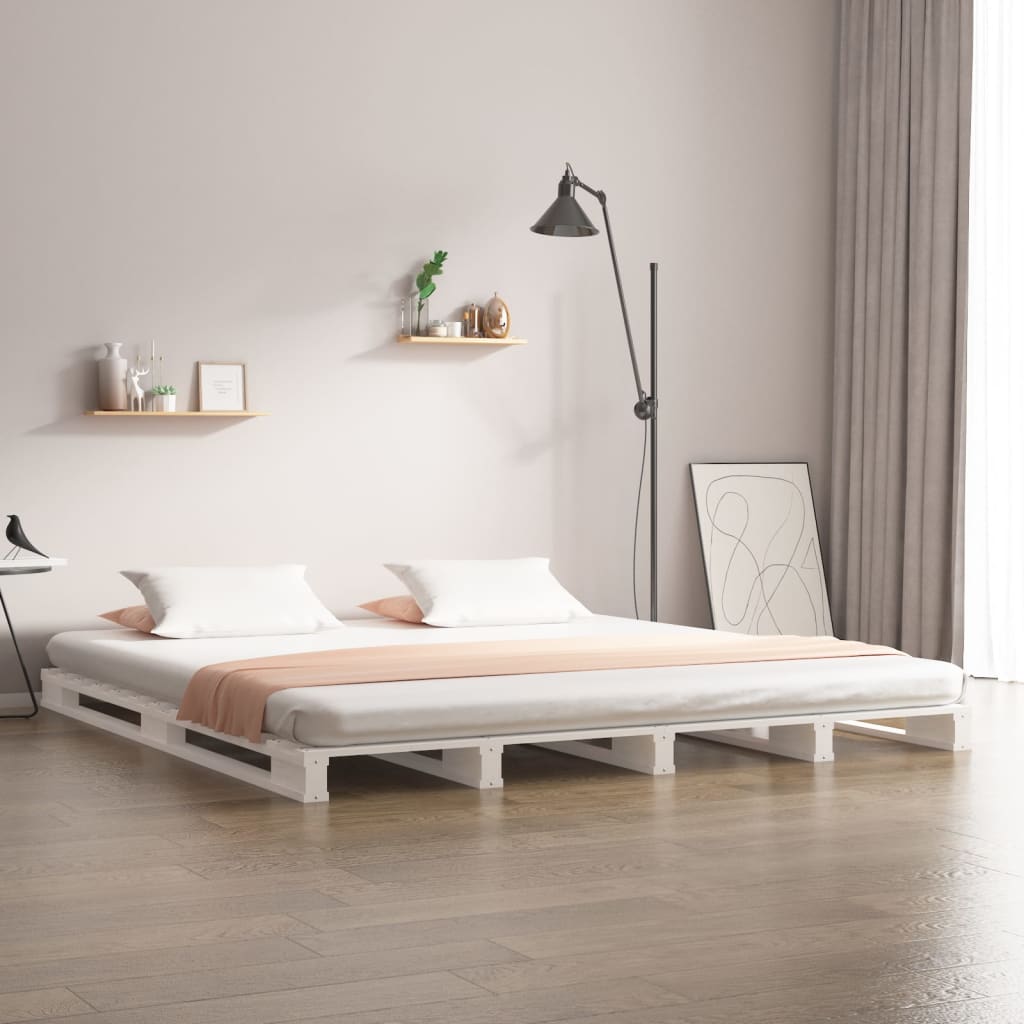 Pallet Bed Without Mattress Super King Size Solid Wood