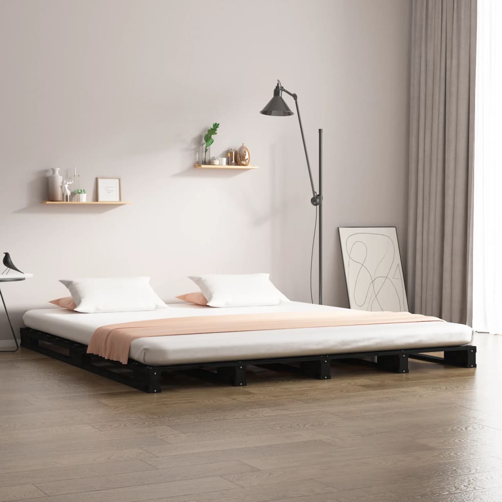 Pallet Bed Without Mattress Super King Size Solid Wood