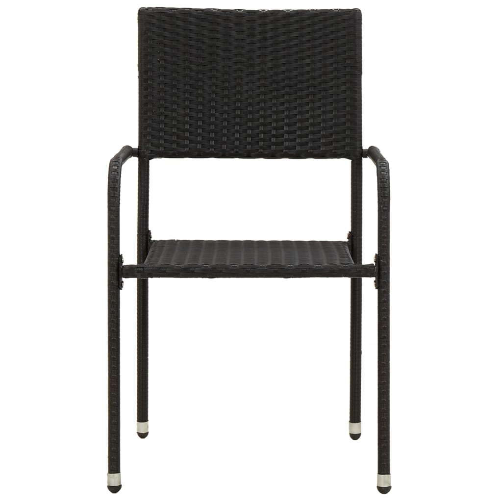 5 Piece Outdoor Dining Set Poly Rattan