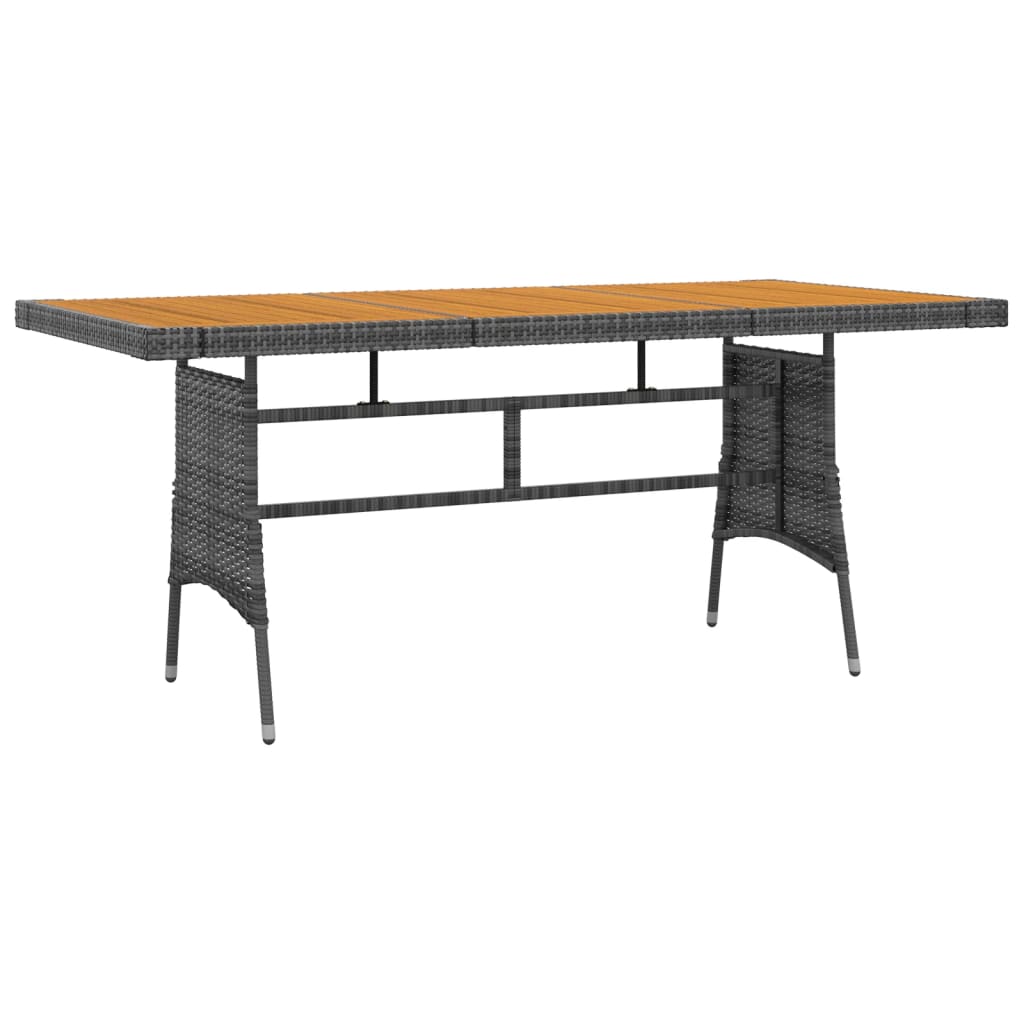 7 Piece Outdoor Dining Set Poly Rattan