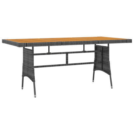 7 Piece Outdoor Dining Set Poly Rattan