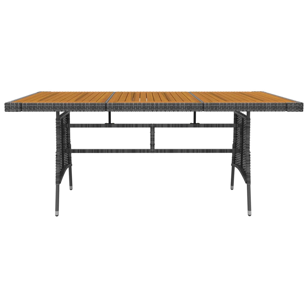 7 Piece Outdoor Dining Set Poly Rattan