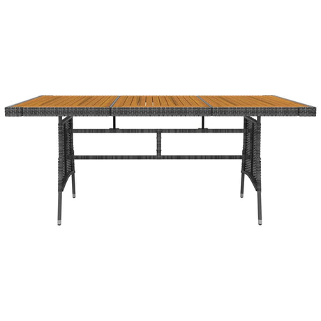 7 Piece Outdoor Dining Set Poly Rattan