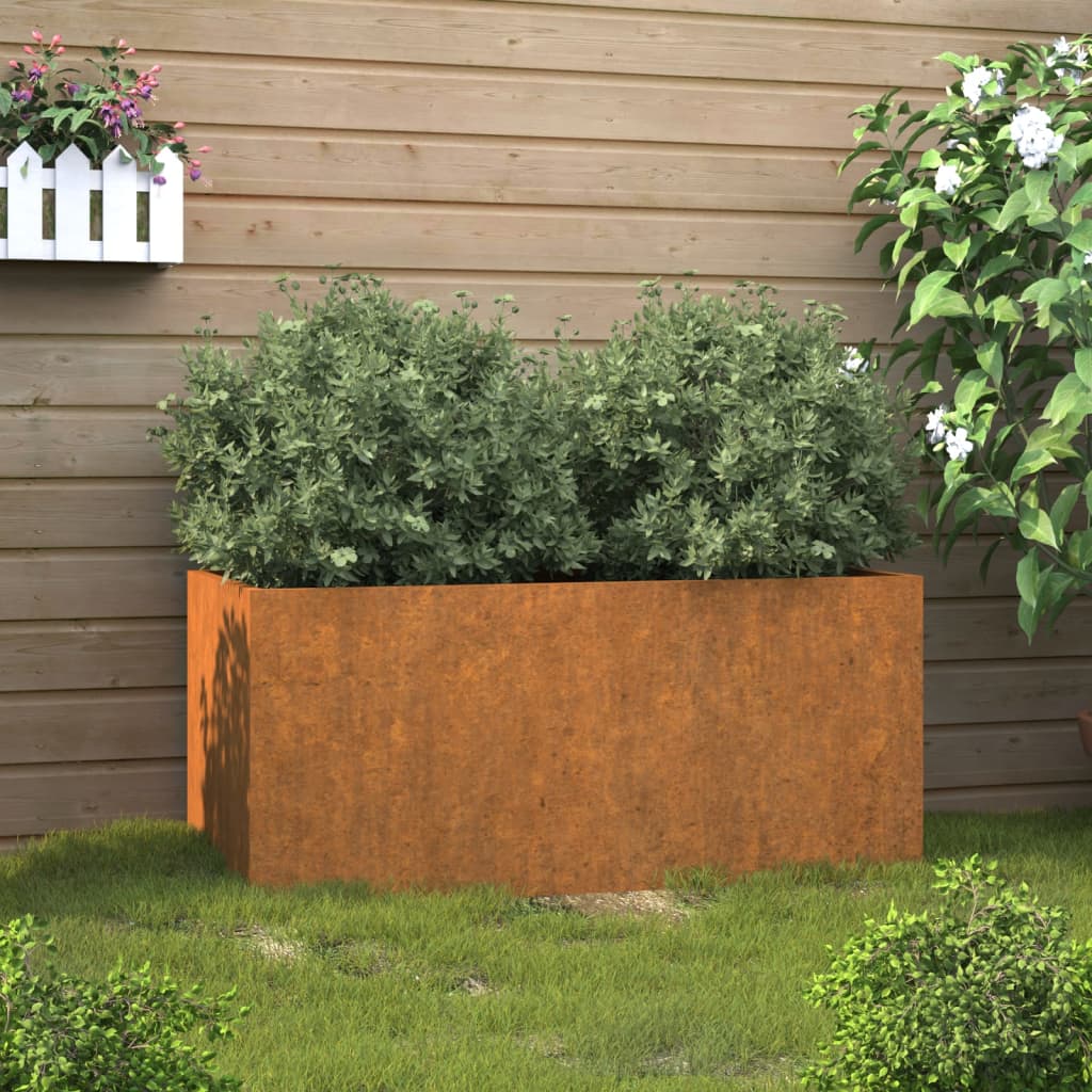 Planters 2 Pcs Corten Steel