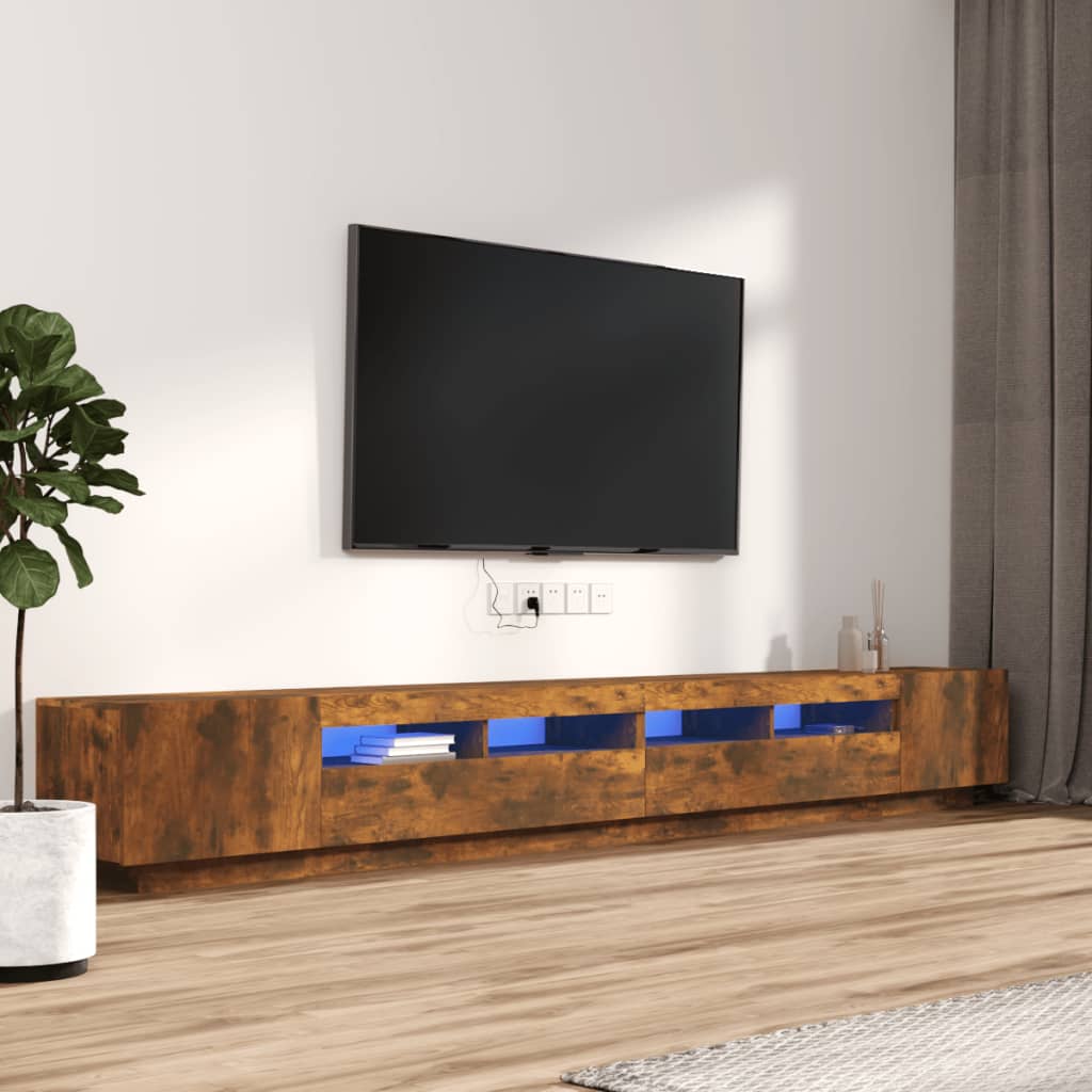 Tv Cabinet With Led Lights 300X35X40 Cm