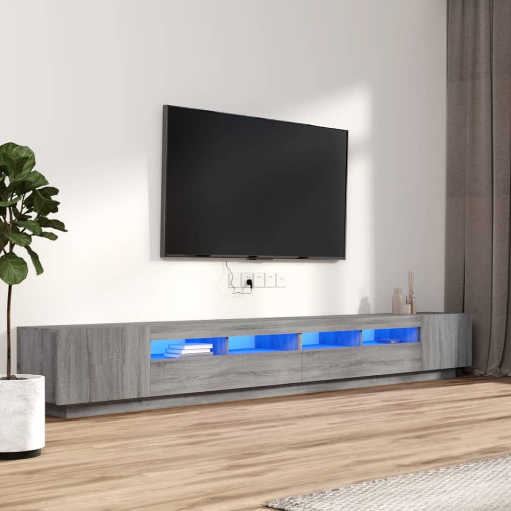 Tv Cabinet With Led Lights 300X35X40 Cm