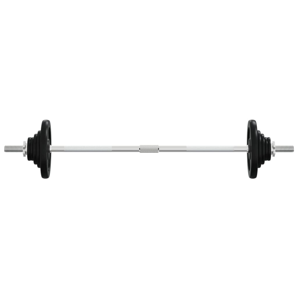 Barbell With Plates Set 30 Kg Cast Iron