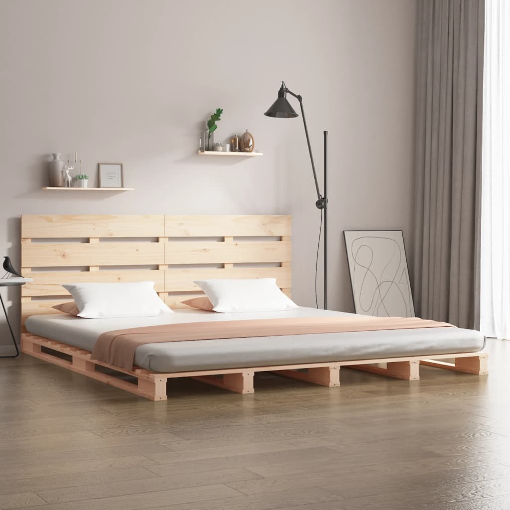 Bed Frame Without Mattress Solid Wood Pine