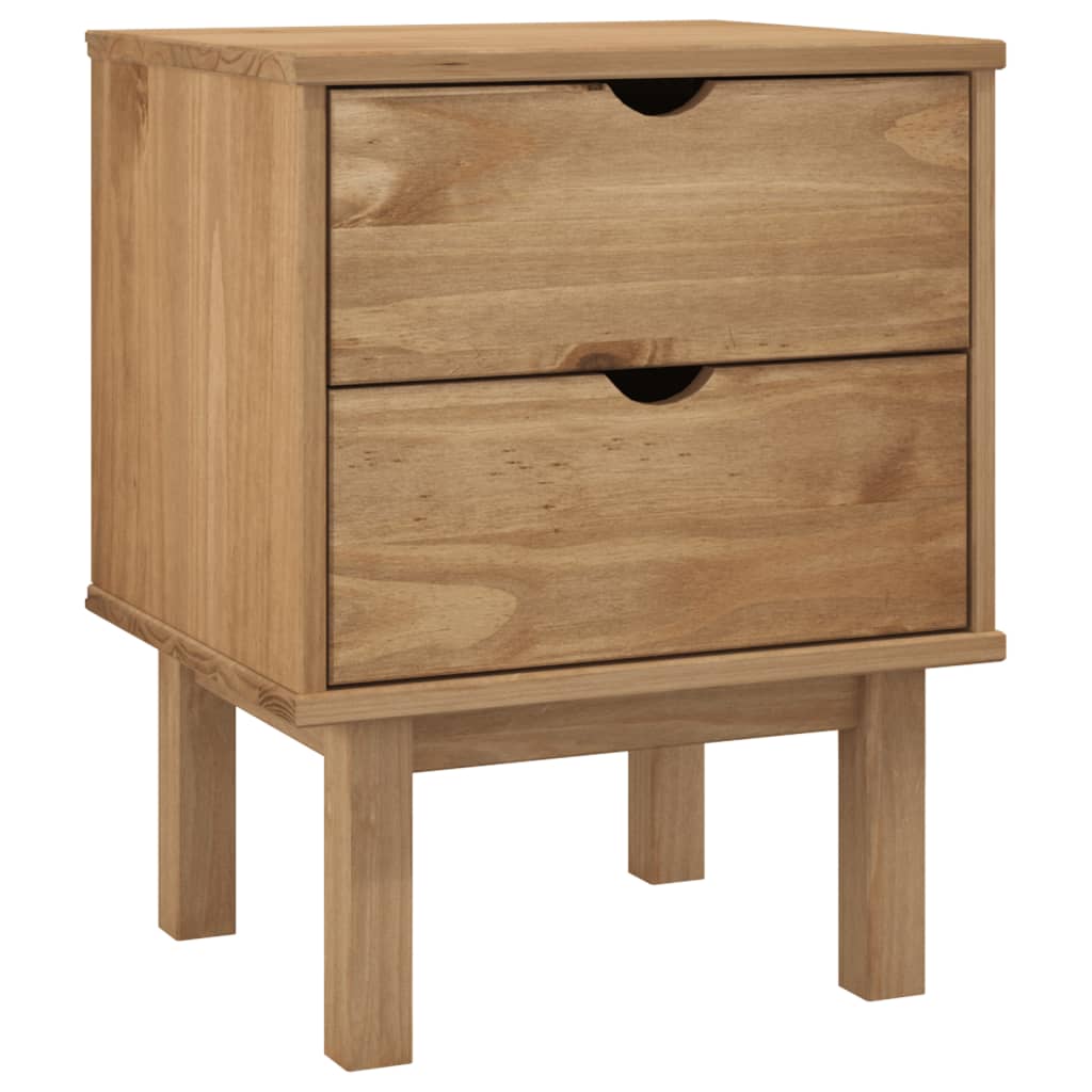 Bedside Cabinet Otta 45X39X57 Cm Solid Wood Pine