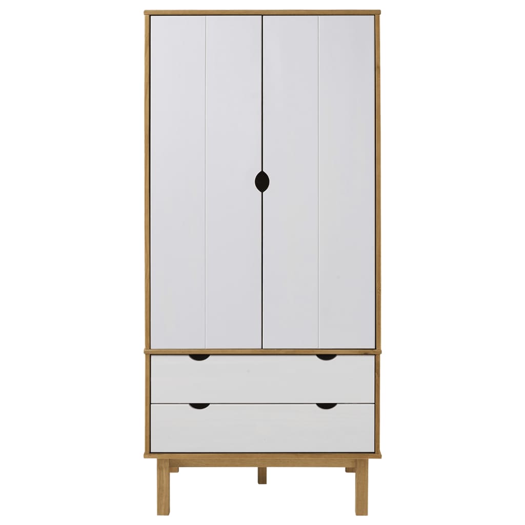 Wardrobe Otta 76.5X53X172 Cm Solid Wood Pine