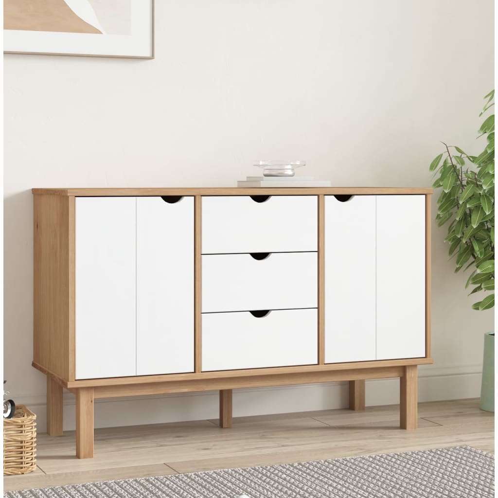 Sideboard Otta 113.5X43X73 Cm Solid Wood Pine