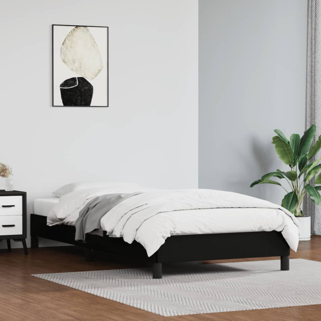 Bed Frame Without Mattress 135X190 Cm Double Double Faux Leather
