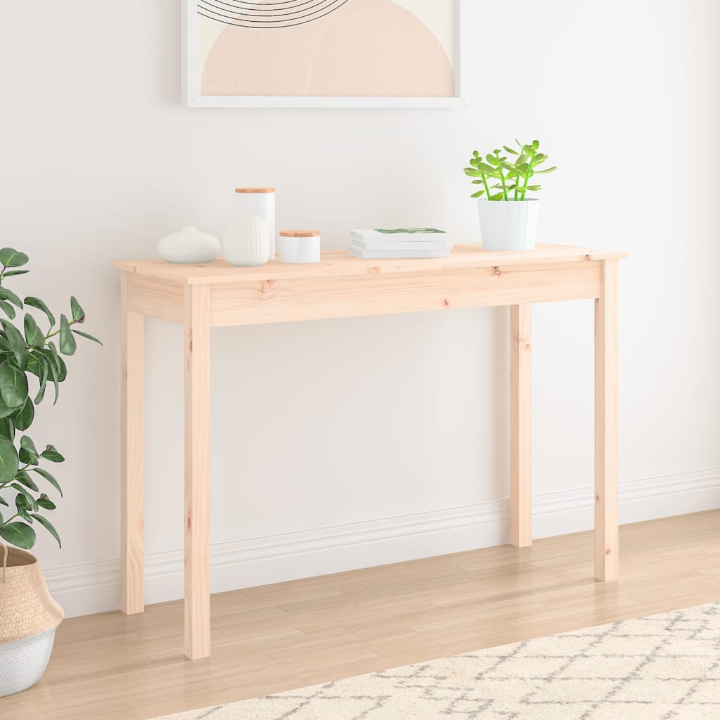 Console Table 110X40X75 Cm Solid Wood Pine