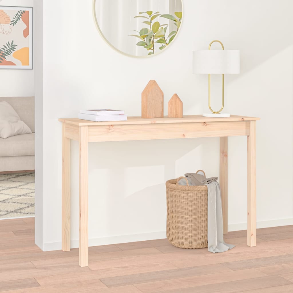 Console Table 110X40X75 Cm Solid Wood Pine