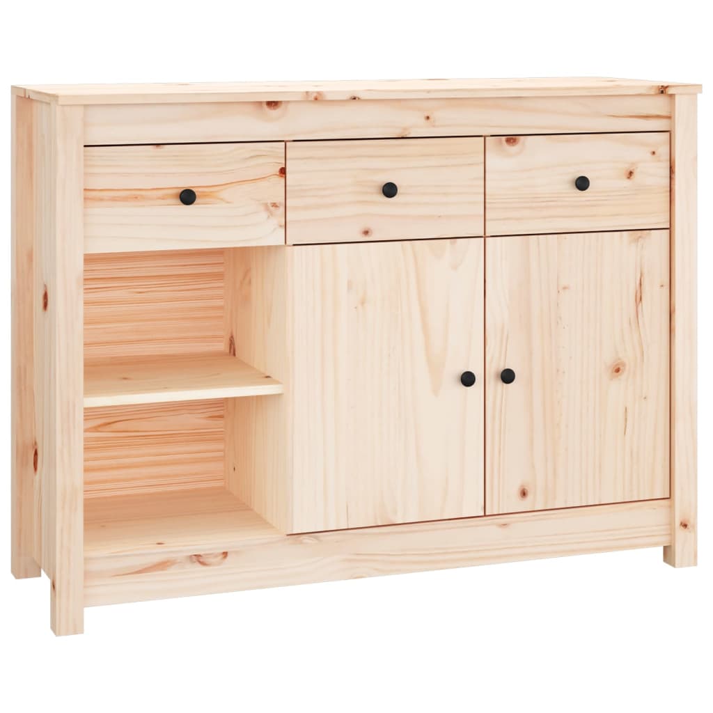 Sideboard 100X35X74 Cm Solid Wood Pine