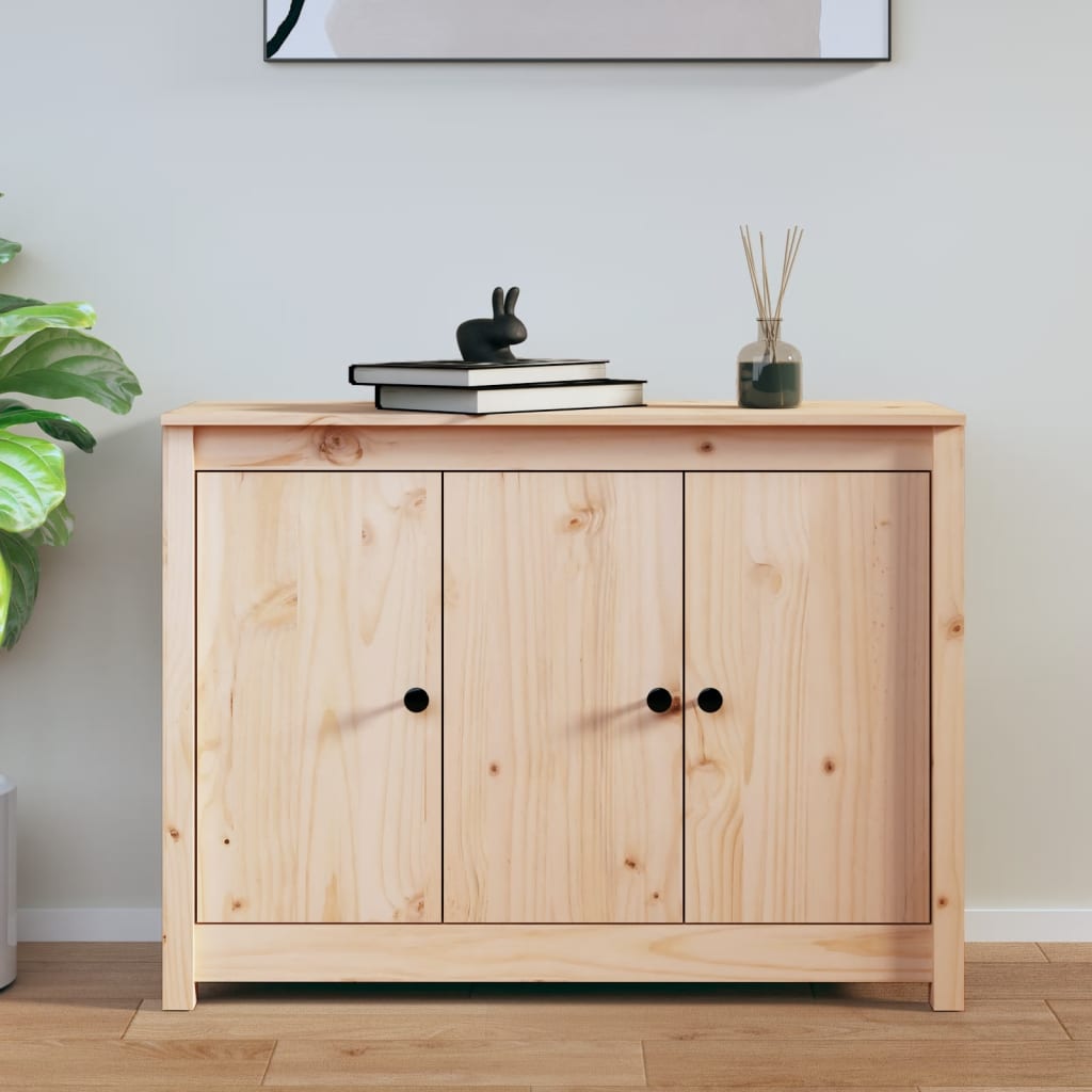 Sideboard 100X35X74 Cm Solid Wood Pine