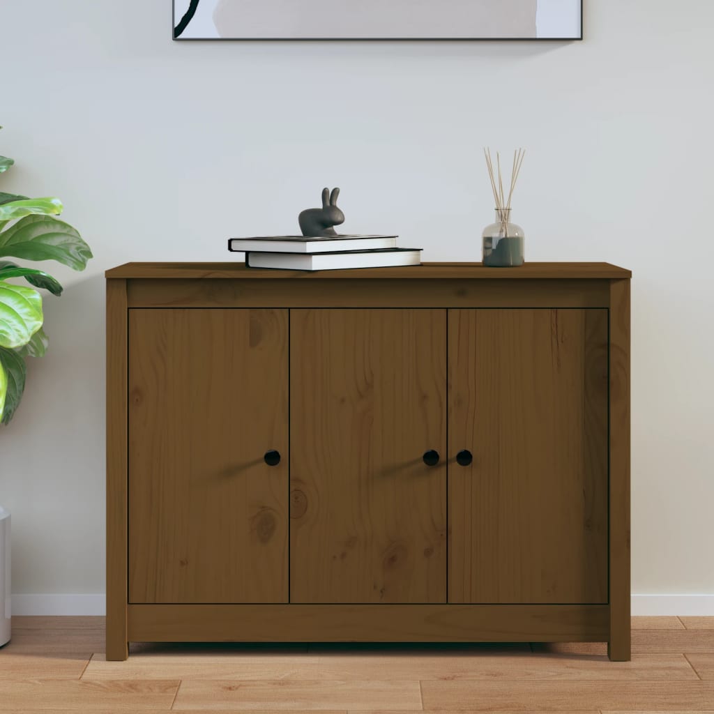 Sideboard 100X35X74 Cm Solid Wood Pine