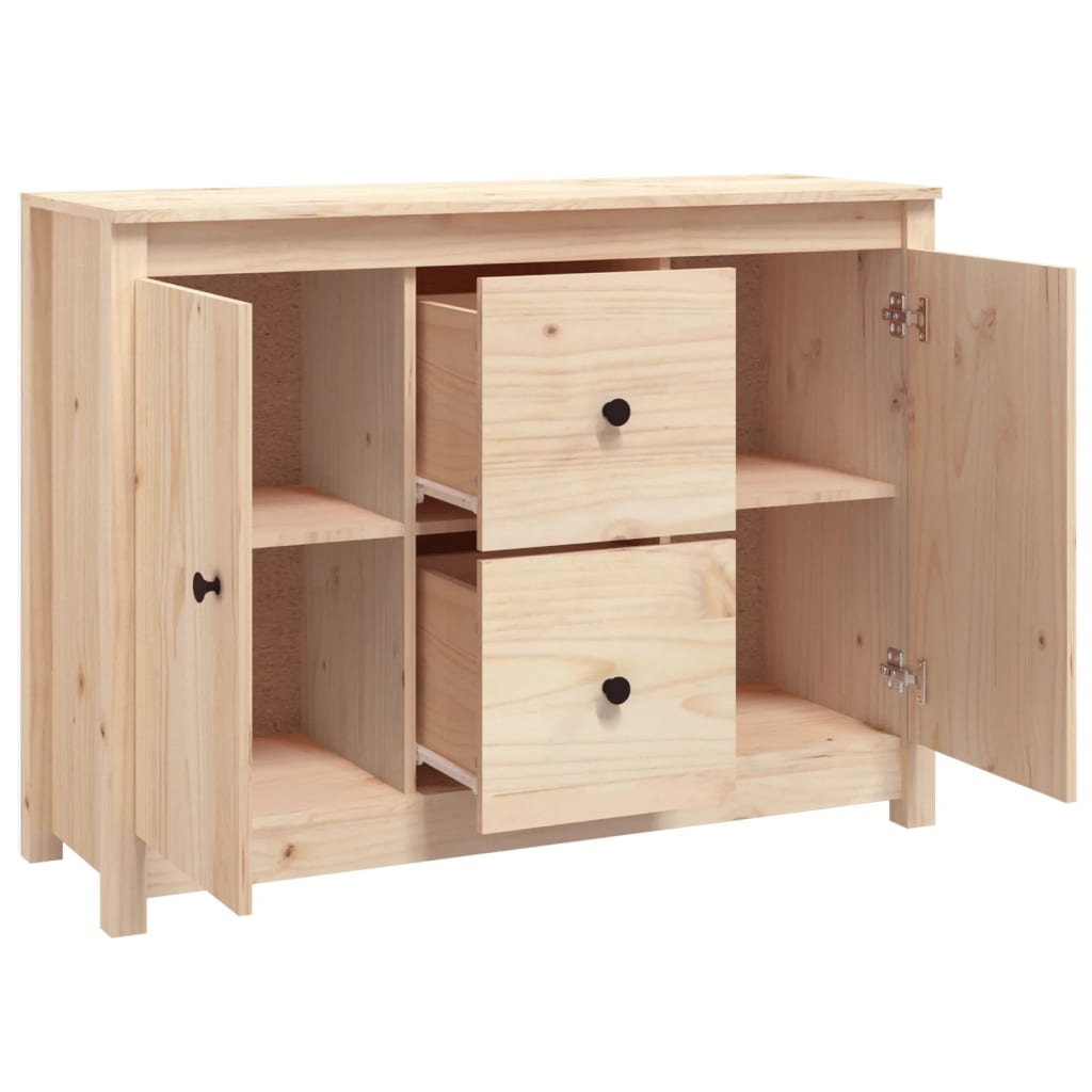 Sideboard 100X35X74 Cm Solid Wood Pine