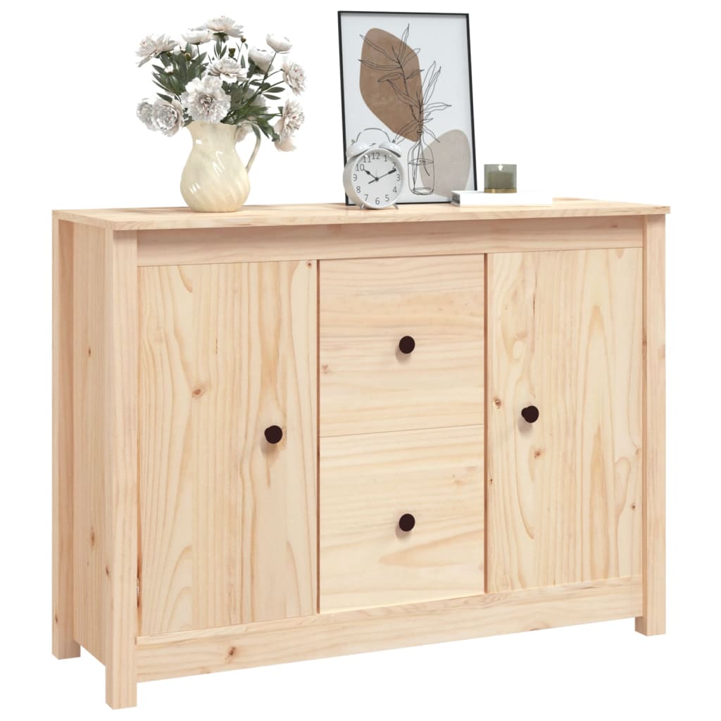 Sideboard 100X35X74 Cm Solid Wood Pine