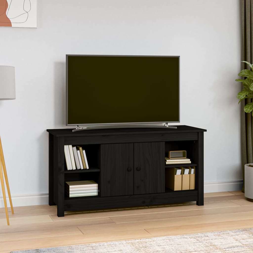 Tv Cabinet 103X36,5X52 Cm Solid Wood Pine