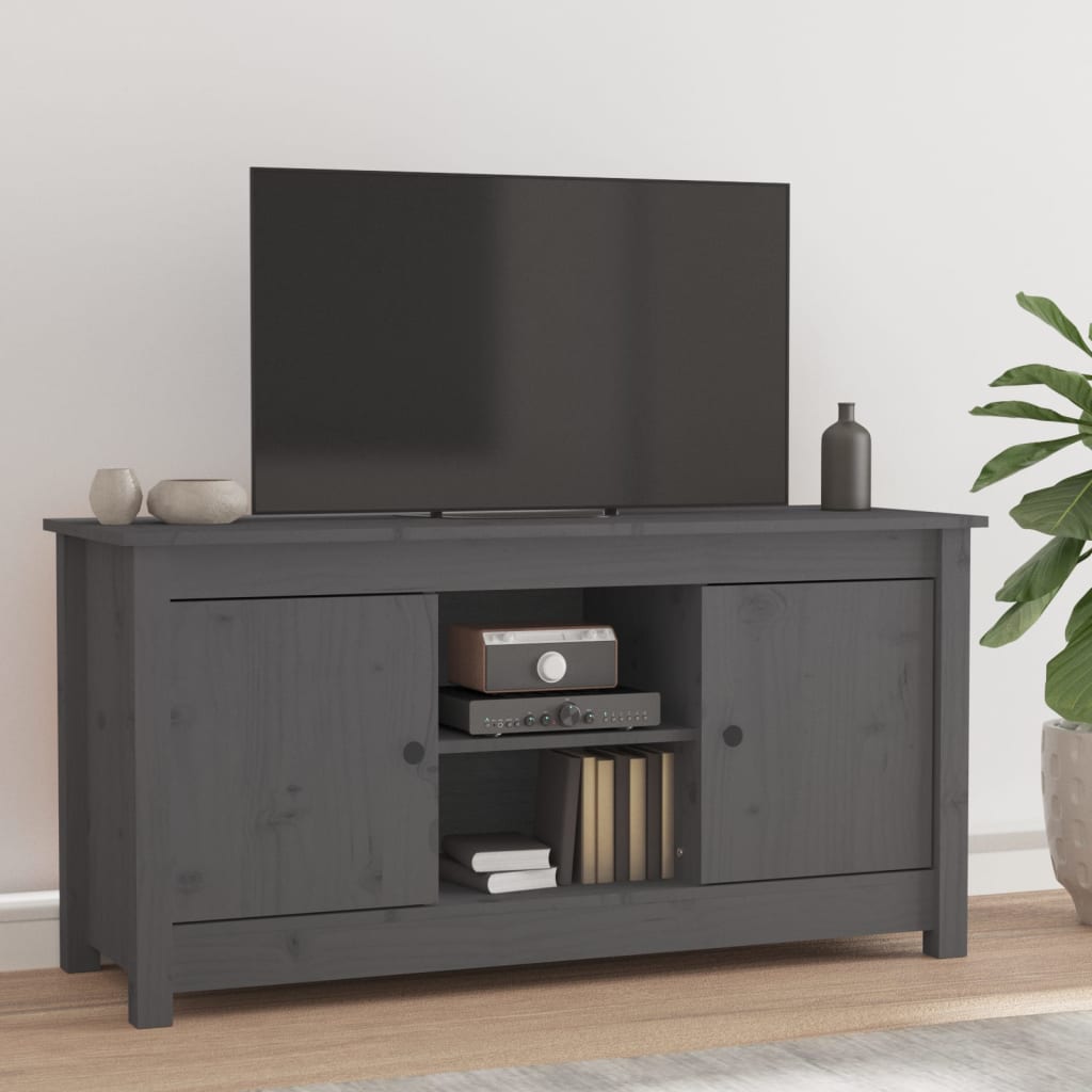 Tv Cabinet 103X36.5X52 Cm Solid Wood Pine