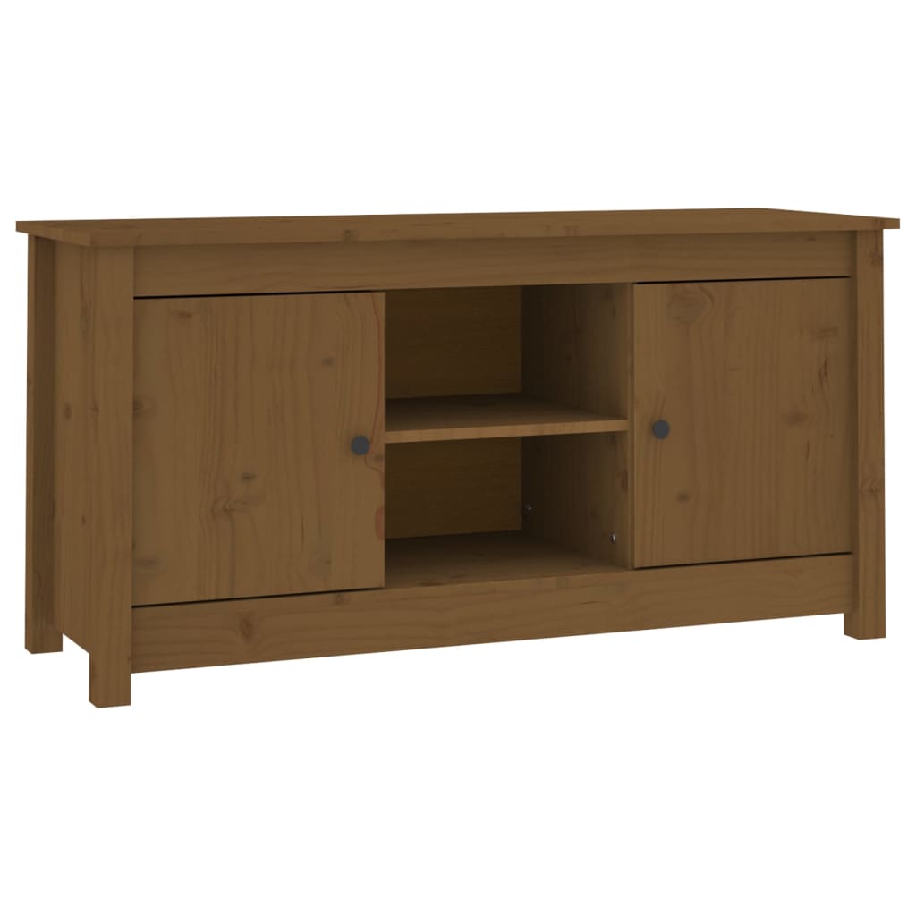 Tv Cabinet 103X36.5X52 Cm Solid Wood Pine