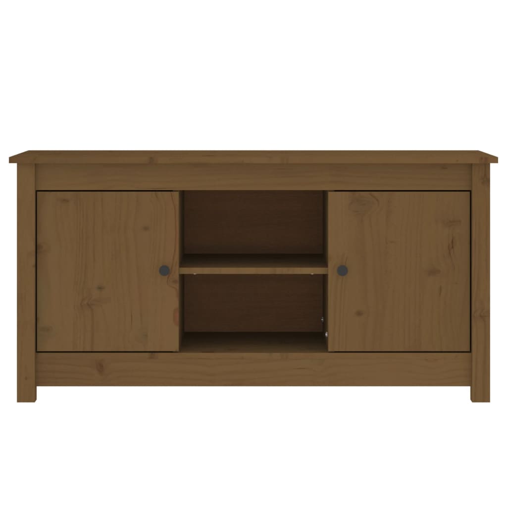 Tv Cabinet 103X36.5X52 Cm Solid Wood Pine