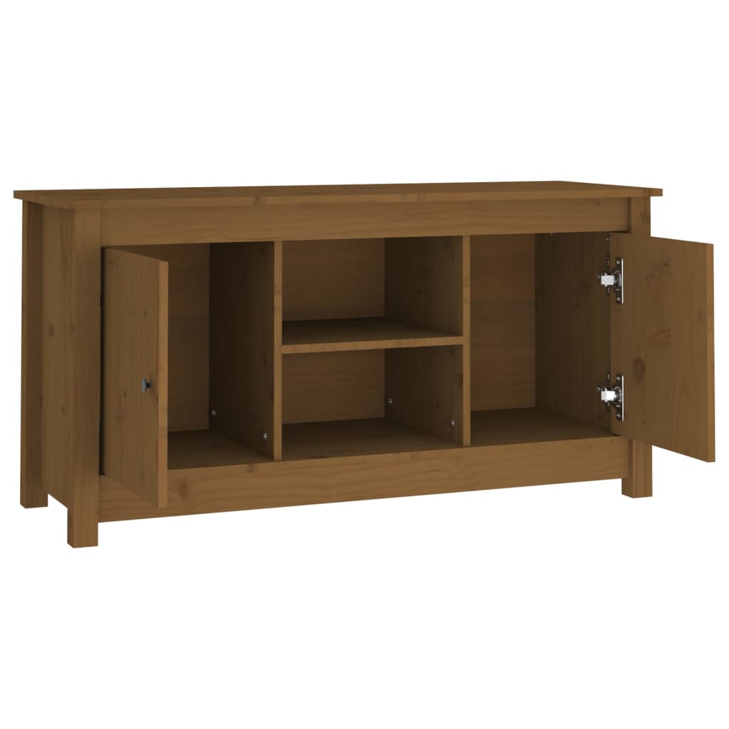 Tv Cabinet 103X36.5X52 Cm Solid Wood Pine