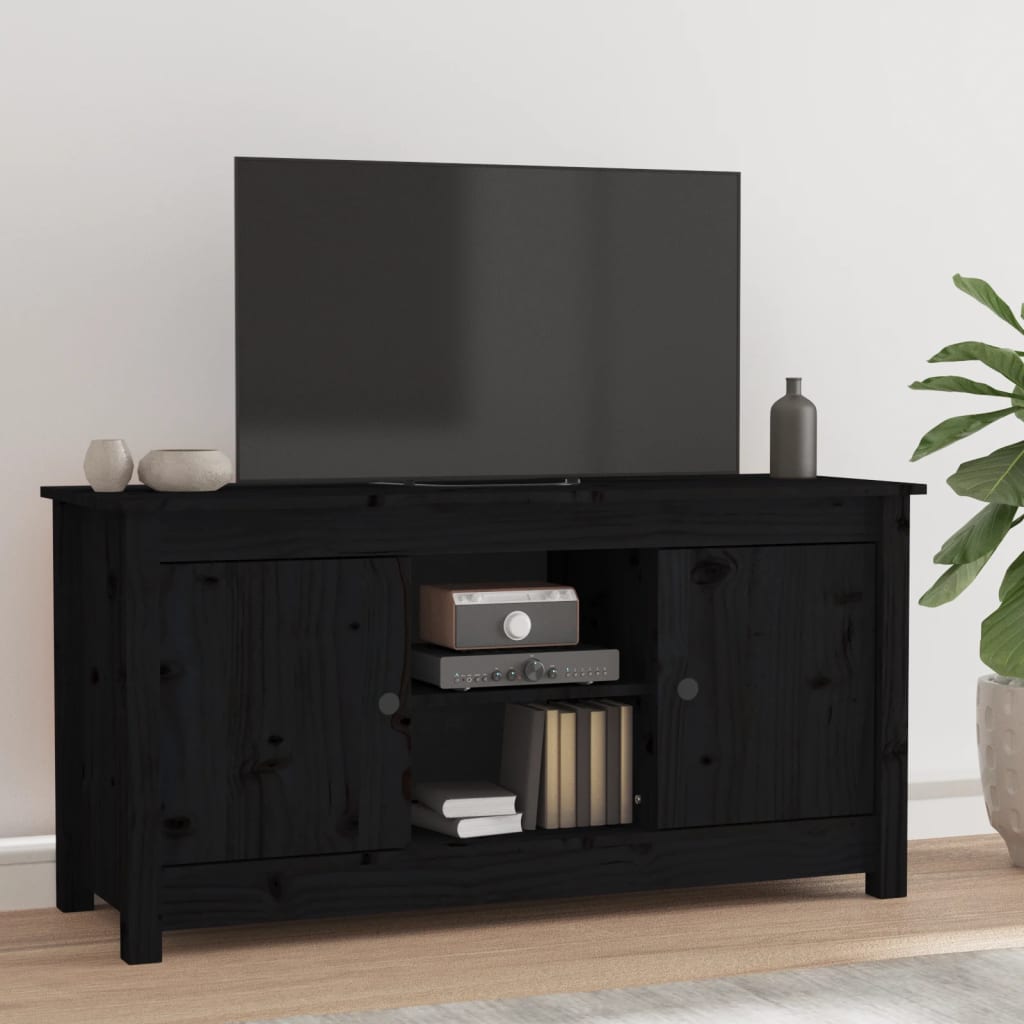 Tv Cabinet 103X36.5X52 Cm Solid Wood Pine