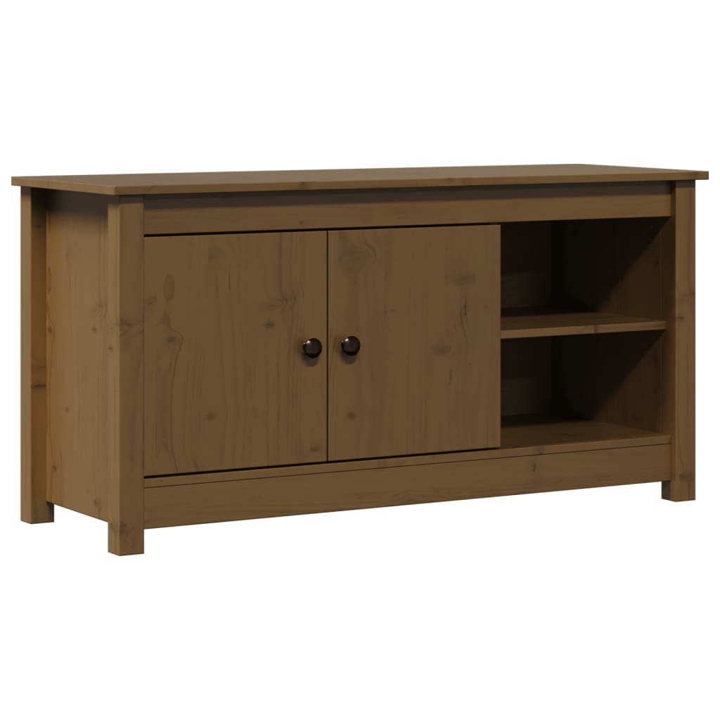 Tv Cabinet 103X36.5X52 Cm Solid Wood Pine