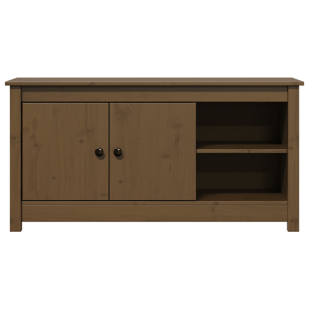 Tv Cabinet 103X36.5X52 Cm Solid Wood Pine